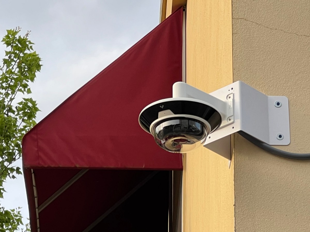 A camera on the side of a building on Tennessee Avenue.