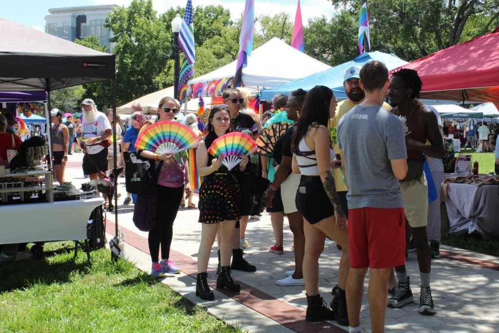Attendees of the Pride in the Park on Saturday, June 15, 2024.