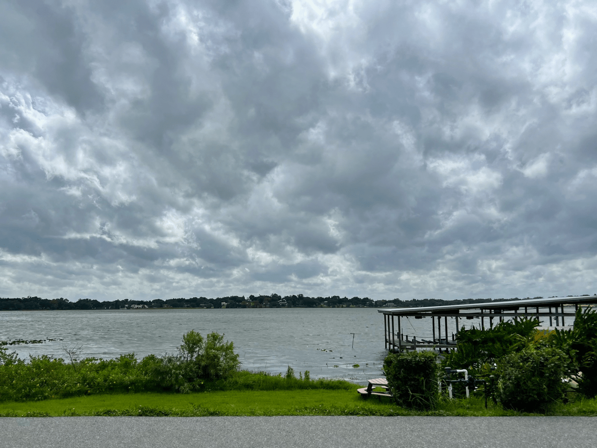 Storm clouds over Lake Hollingsworth