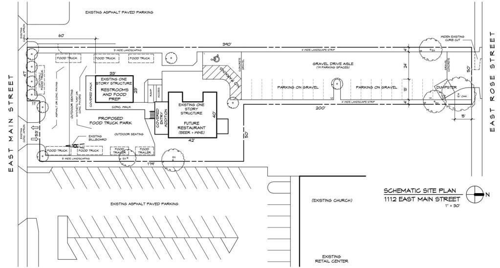 Main Street Eats site plan